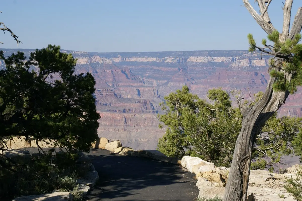 The Grand Canyon's West Rim at sunset