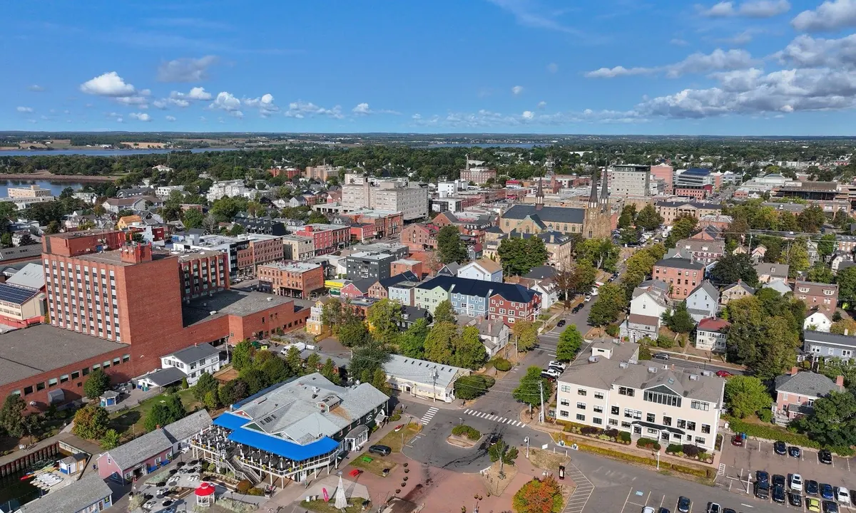 Aerial view of downtown Charlottetown, Prince Edward Island