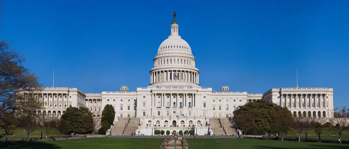 The US Capitol building in Washington DC